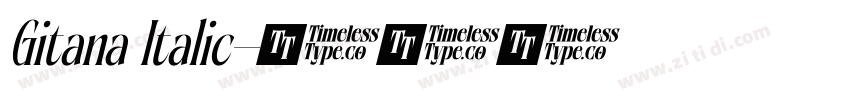 Gitana Italic字体转换